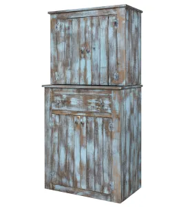 Gold Mine Red Rock Hutch with 2 Adjustable Shelves