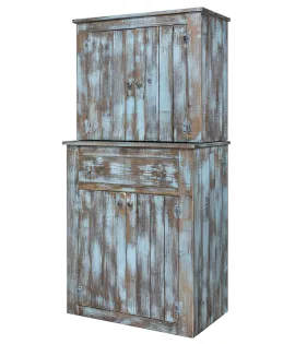 Gold Mine Red Rock Hutch with 2 Adjustable Shelves