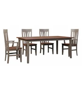 KK Curved Shaker Leg Dining Table