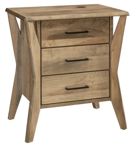West Newton 3 Drawer Nightstand - QUICK SHIP