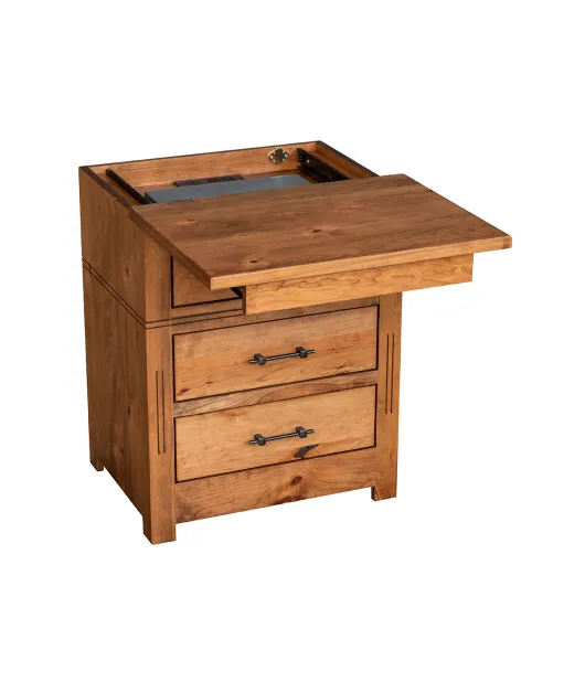 Signature 3 Drawer Nightstand with Locking Slideout Top