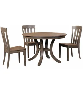Carlisle Single Pedestal Dining Table with ¼" Round Edge
