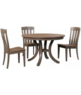 Carlisle Single Pedestal Dining Table with ¼&quot; Round Edge