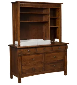 Castlebury 7 Drawer Dresser with Hutch Top