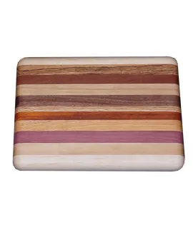 Small Exotic Mixed Wood Cutting Board