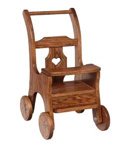 Oak Doll Stroller