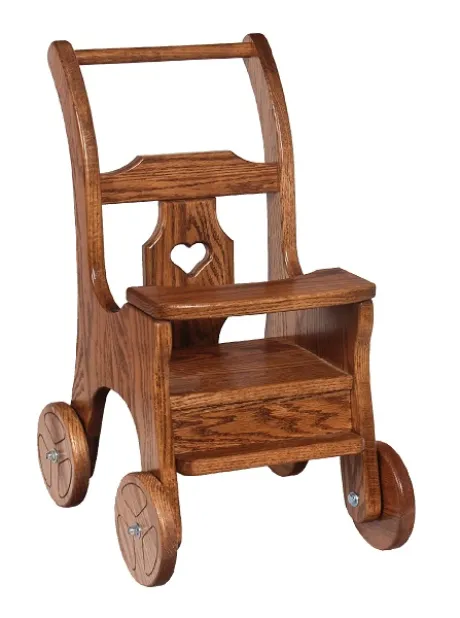 Oak Doll Stroller