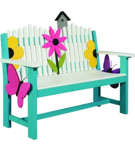 4' Artscapes Poly Picket Bench