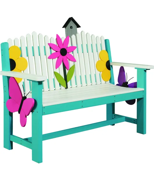 4' Artscapes Poly Picket Bench