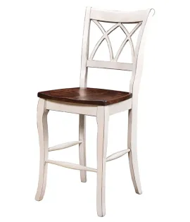 Double X Back Bar Stool