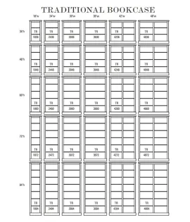 Traditional Bookcase with Doors