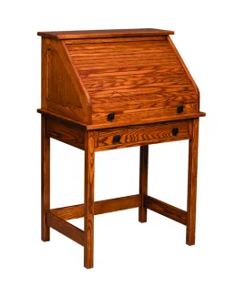 30&quot; Post Mission Rolltop Writing Desk