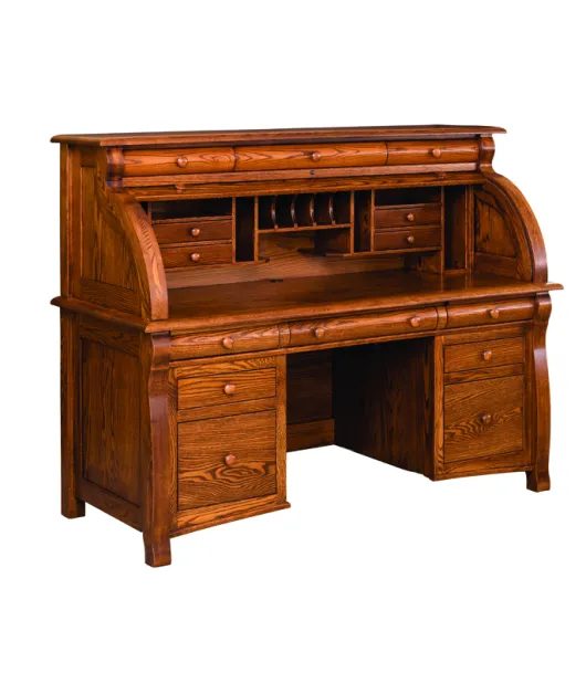 65" Castlebury Rolltop Desk