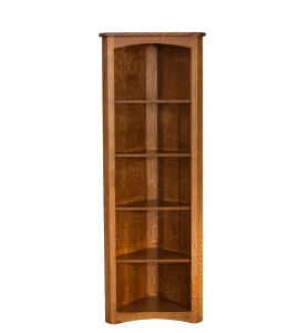 Mission Corner Bookcase - QUICK SHIP