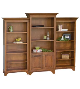 Finley 3 Piece Bookcase with Doors