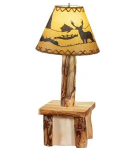 Fireside Rustic Cordless Table Lamp
