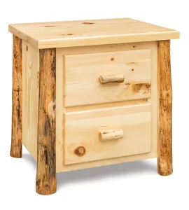 Fireside Rustic Econo Line 2 Drawer Night Stand