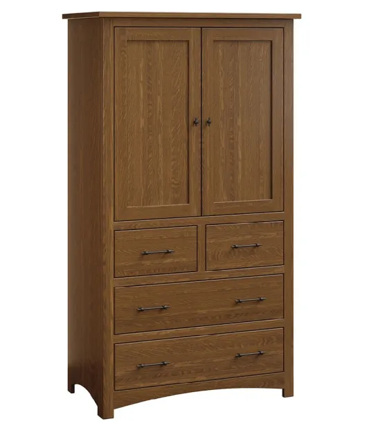 FP Lincoln 4 Drawer 2 Door Armoire