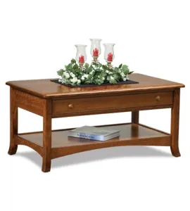 Carlisle Open Coffee Table with Drawer