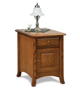 Carlisle Enclosed End Table with Drawer &amp; Door