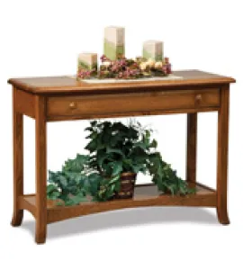 Carlisle Open Sofa Table with Drawer
