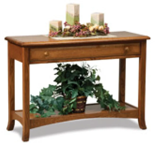 Carlisle Open Sofa Table with Drawer