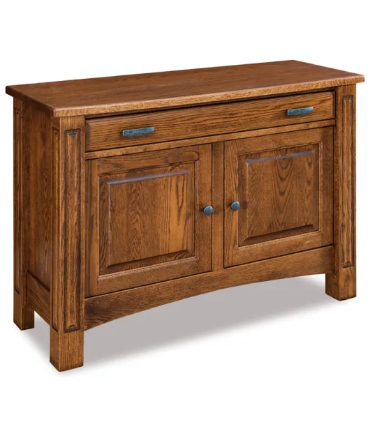 Lexington Enclosed Sofa Table with Drawer, Doors & Shelf