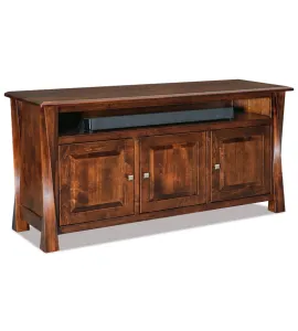 Lexington Arc 3 Door Media Stand with Opening - QUICK SHIP