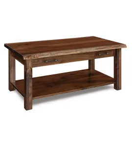 Timbra Open End Table with Live Edge Top