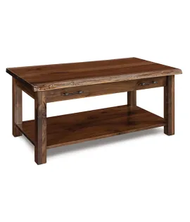 Timbra Open End Table with Live Edge Top