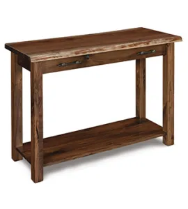 Timbra Open Sofa Table with Live Edge Top