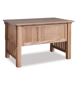 Bridger Mission 4 Drawer Desk with Finished Backside