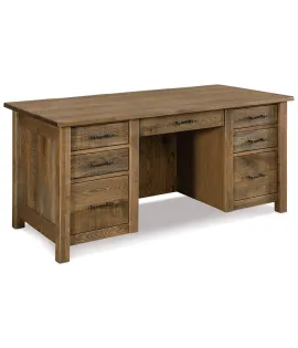 Houston Double Pedestal 7 Drawer Desk