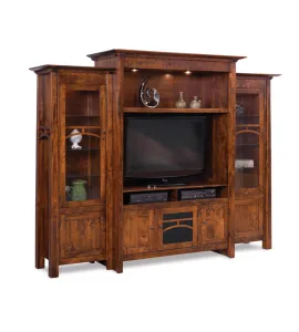 Artesa 3 Piece TV Wall Unit with Bookcases