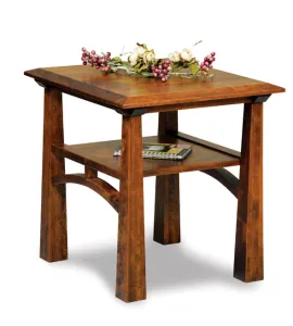 Artesa Open End Table with Shelf