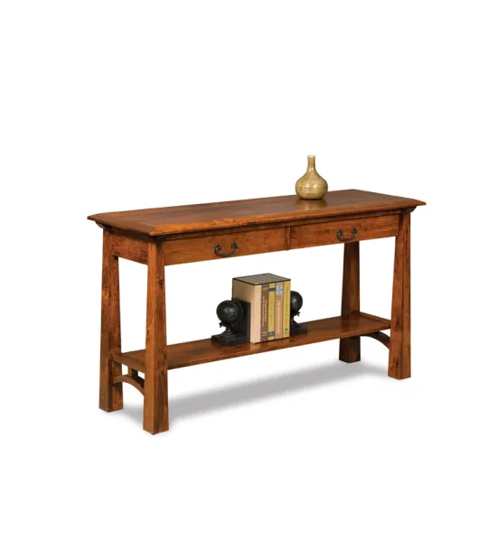 Artesa Open Sofa Table with Drawer and Shelf