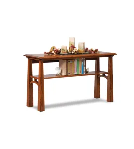 Artesa Open Sofa Table with Shelf
