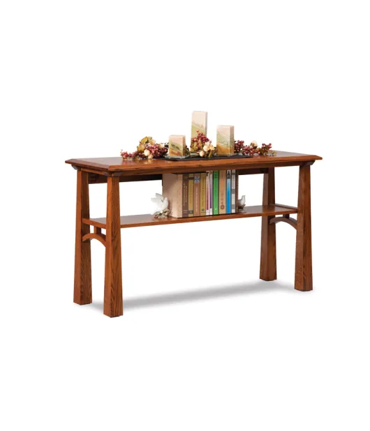 Artesa Open Sofa Table with Shelf