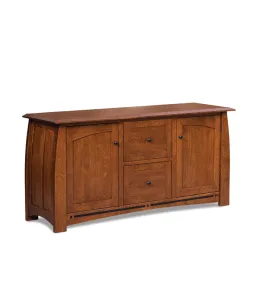 Boulder Creek 2 Drawer 2 Door Lateral File Console