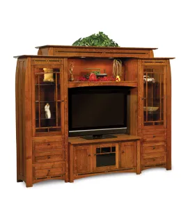 Boulder Creek  6 Piece Wall Unit with Adjustable Bridge