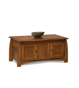 Boulder Creek Enclosed Coffee Table with Doors