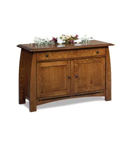 Boulder Creek Enclosed Sofa Table with Drawer, Doors and  Shelf
