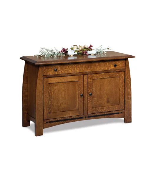 Boulder Creek Enclosed Sofa Table with Drawer, Doors and  Shelf
