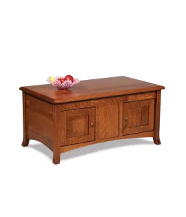 Carlisle Enclosed Coffee Table with Doors