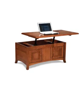 Carlisle Enclosed Lift Top Coffee Table with Doors