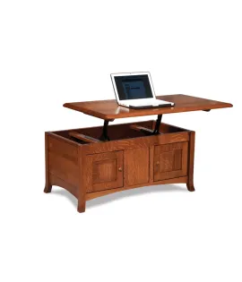 Carlisle Enclosed Lift Top Coffee Table with Doors