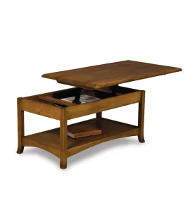 Carlisle Open Lift Top Coffee Table with Counterweight