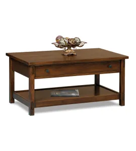 Centennial Open Coffee Table with Drawer