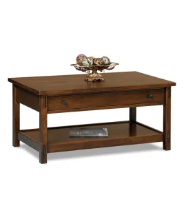 Centennial Open Coffee Table with Drawer