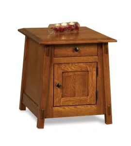 Colbran Enclosed End Table with Drawer and Door